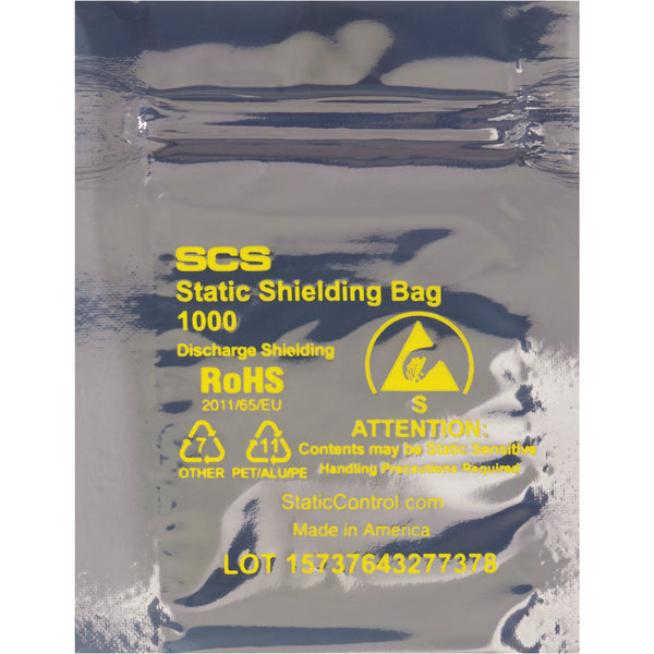 4 x 6" Reclosable Static Shielding Bags, Case Of 500 Case Of 500