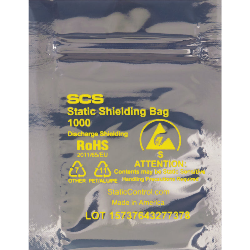 8 x 10" Reclosable Static Shielding Bags, Case Of 100 Case Of 100