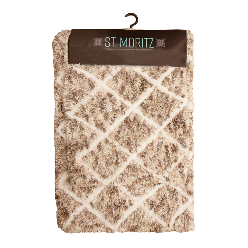 Arkwright Home St Mortiz 2pc Rug Set Spaced Dyed Beige (PNP-STM-SD-BEIGE) 1/SET