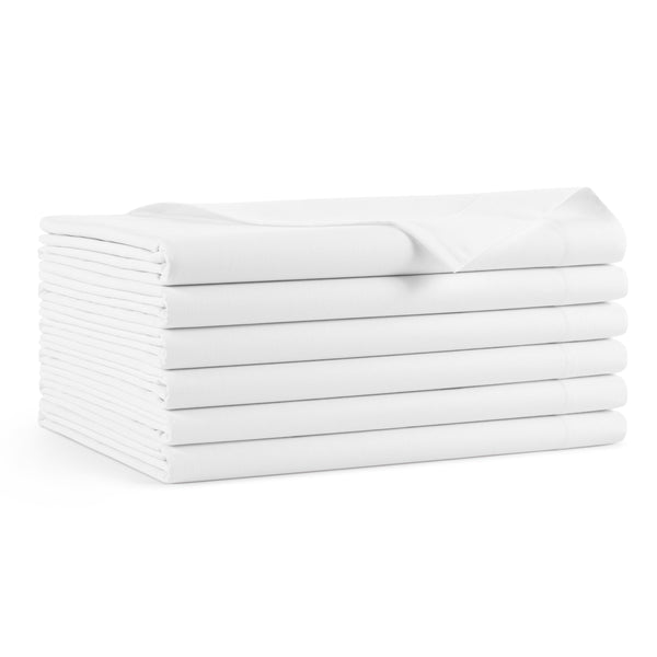 Arkwright Home Lulworth T200 Flat Sheet King White (6/Pack) (PK-T200-108115-6PK) 6/PK