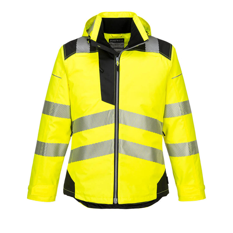 Portwest® PW3 Hi-Vis Winter Jacket , Yellow/Black, Size XL (T400YBRXL) Each