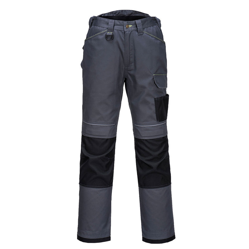 Portwest® PW3 Work Pants, Zoom Gray/Black, Size 46 (T601ZBR46) Each