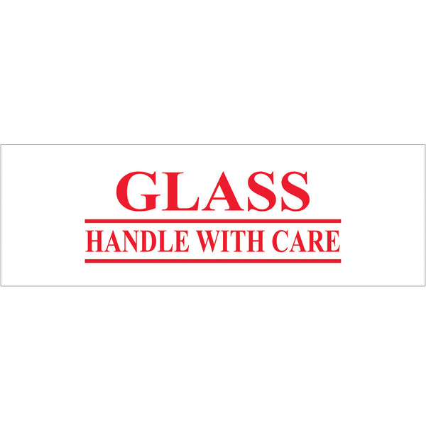 2" x 55 yds. - "Glass - Handle With Care" (18 Pack) Tape Logic® Messaged Carton Sealing Tape (T901P1718PK) Case Of 18