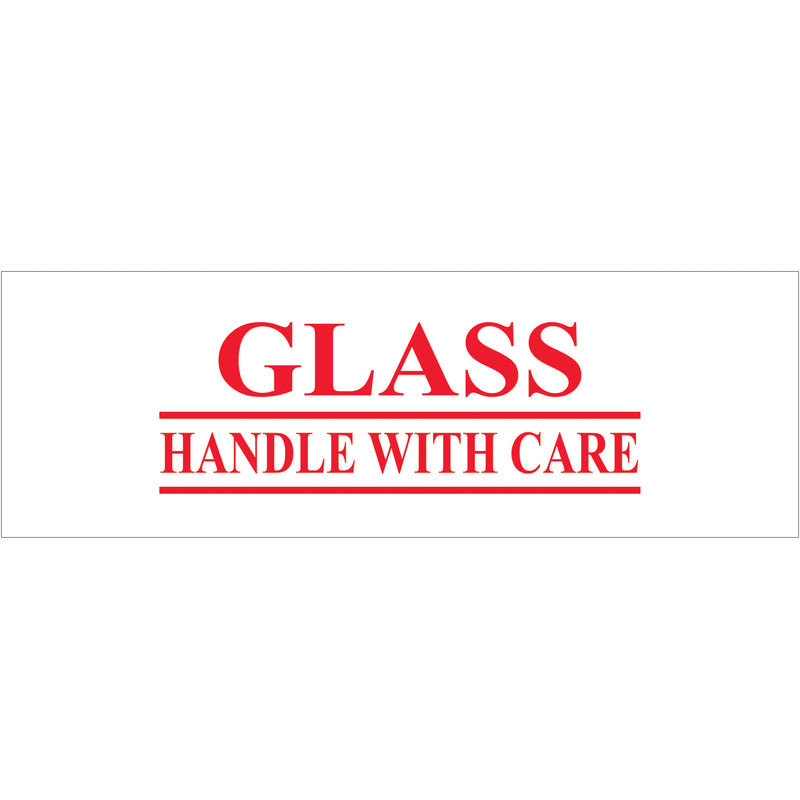 2" x 55 yds. - "Glass - Handle With Care" (6 Pack) Tape Logic® Messaged Carton Sealing Tape (T901P176PK) Case Of 6