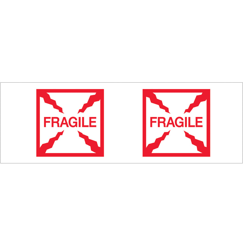2" x 55 yds. - "Fragile (Box)" (6 Pack) Tape Logic® Messaged Carton Sealing Tape (T901P216PK) Case Of 6