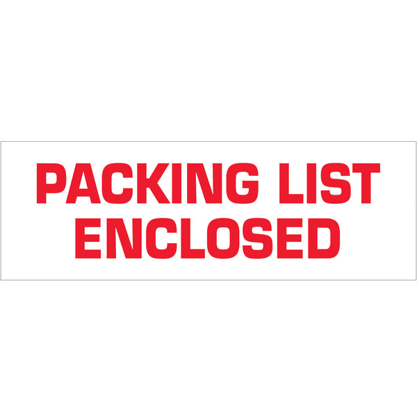 2" x 110 yds. - "Packing List Enclosed" (18 Pack) Tape Logic® Messaged Carton Sealing Tape (T902P0318PK) Case Of 18