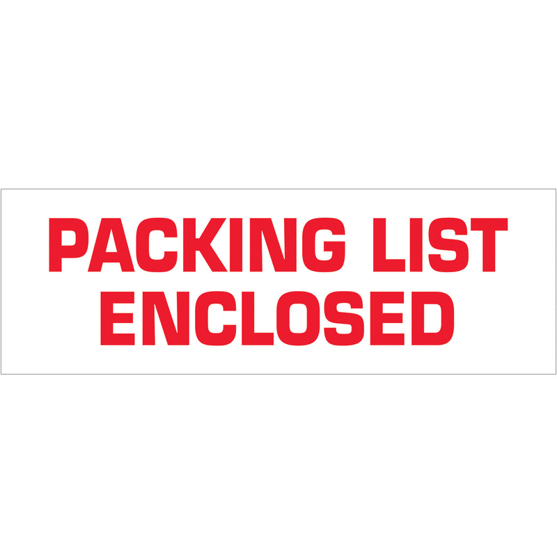 2" x 110 yds. - "Packing List Enclosed" (6 Pack) Tape Logic® Messaged Carton Sealing Tape (T902P036PK) Case Of 6
