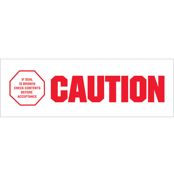 2" x 110 yds. - "Caution - If Seal Is Broke" (6 Pack) Tape Logic®Messaged Carton Sealing Tape (T902P046PK) Case Of 6