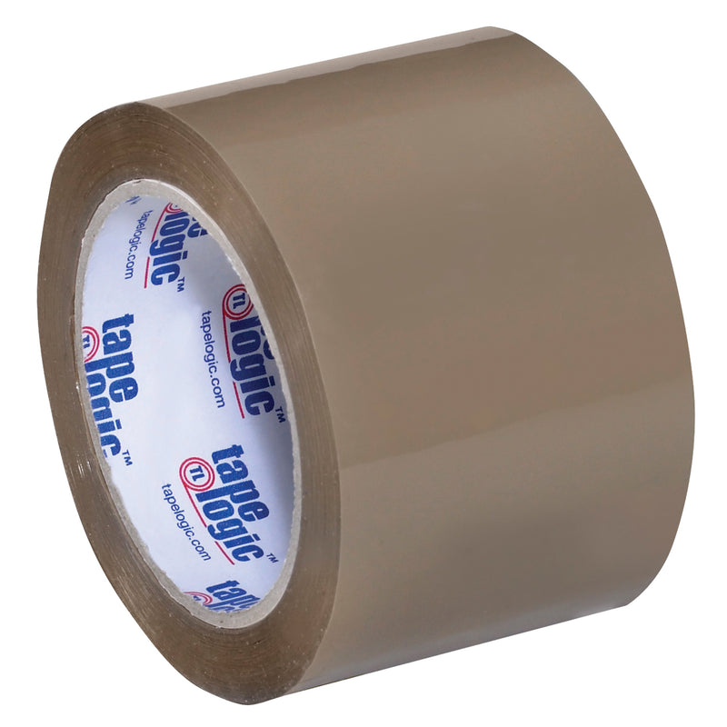 3" x 55 yds. Tan (6 Pack) TAPE LOGIC® #350 Acrylic Tape (T905350T6PK) Case Of 6