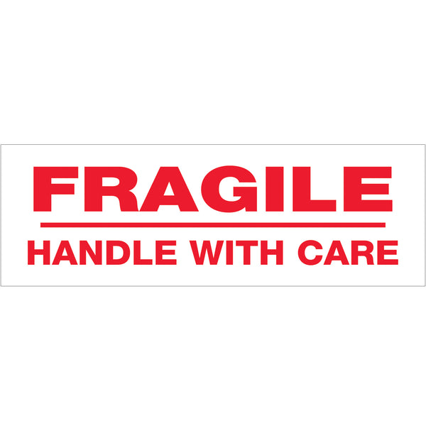 3" x 110 yds. - "Fragile Handle With Care" Tape Logic® Messaged Carton Sealing Tape (T905P02) Case Of 24