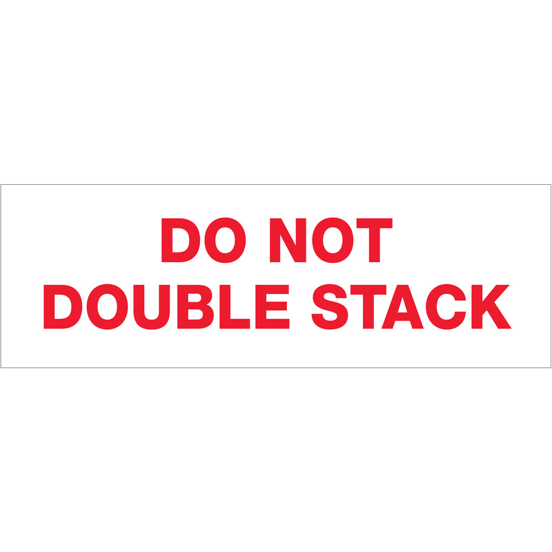 3" x 110 yds. - "Do Not Double Stack..." Tape Logic® Messaged Carton Sealing Tape (T905P18) Case Of 24