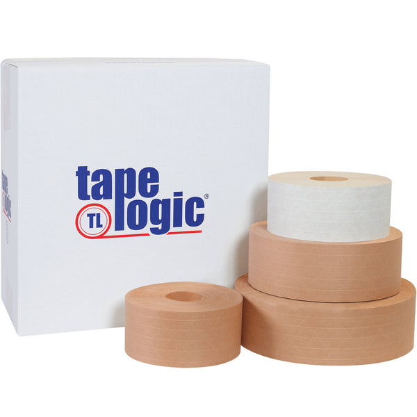 72mm x 375' White TAPE LOGIC® #7200 Reinforced Water Activated Tape, Case Of 8 Case Of 8