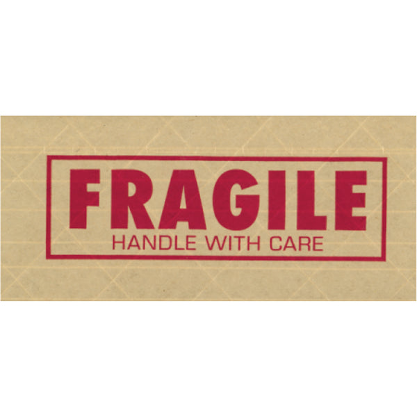 3" x 450' "Fragile" TAPE LOGIC® #7500 Messaged Reinforced Water Activated Tape (T9077500F) Case Of 10