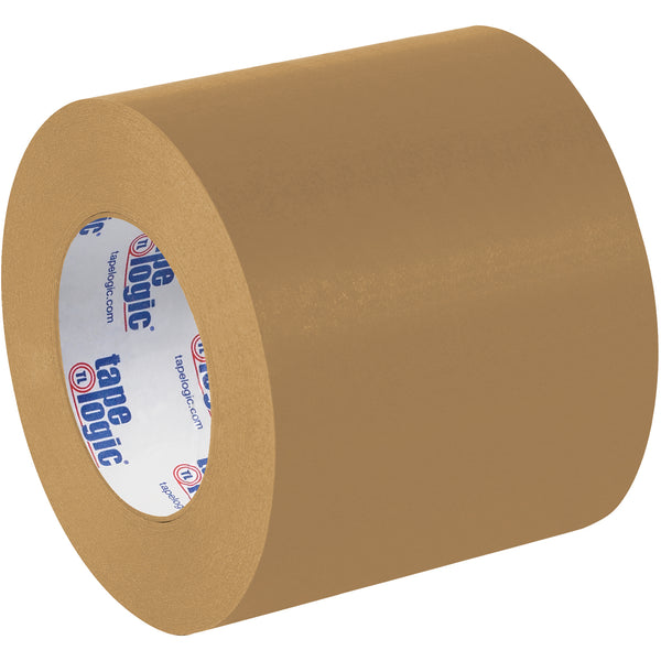 4" x 60 yds. Kraft (6 Pack) TAPE LOGIC® #5300 Flatback Tape, Case Of 6 Case Of 6