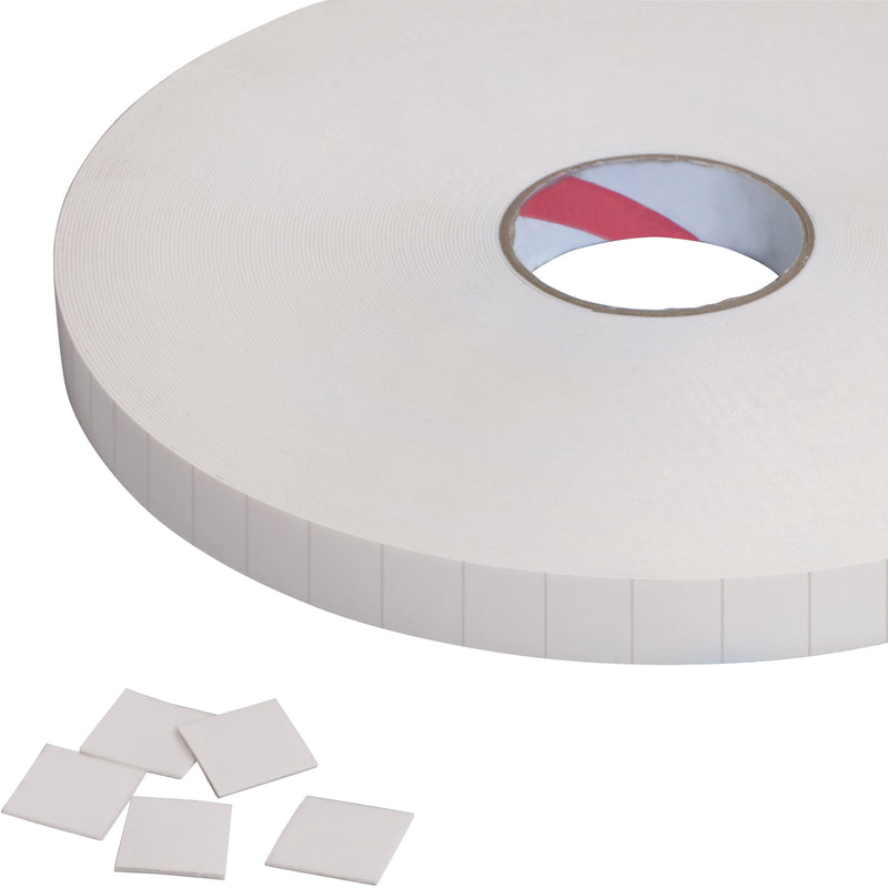 1 x 1" TAPE LOGIC® 1/32" Removable Double Sided Foam Squares (T95220) Roll Of 648