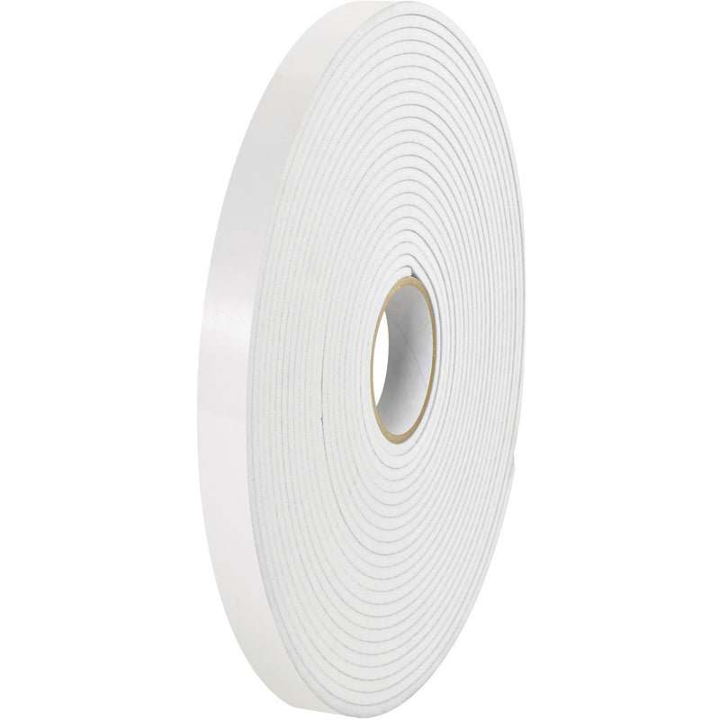 1" x 72 yds. (1/32" White) (2 Pack) TAPE LOGIC® Removable Double Sided Foam Tape (T95559002PK) Case Of 2
