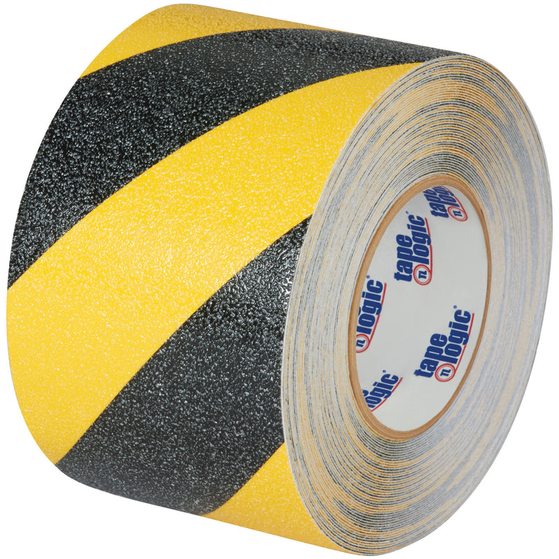 4" x 60' Black/Yellow Striped Heavy-Duty Tape Logic® Anti-Slip Tape, Each Each