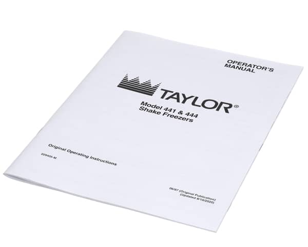 Taylor Freezers 029405-M Man-Oper 400 Series (TAF029405-M) Each