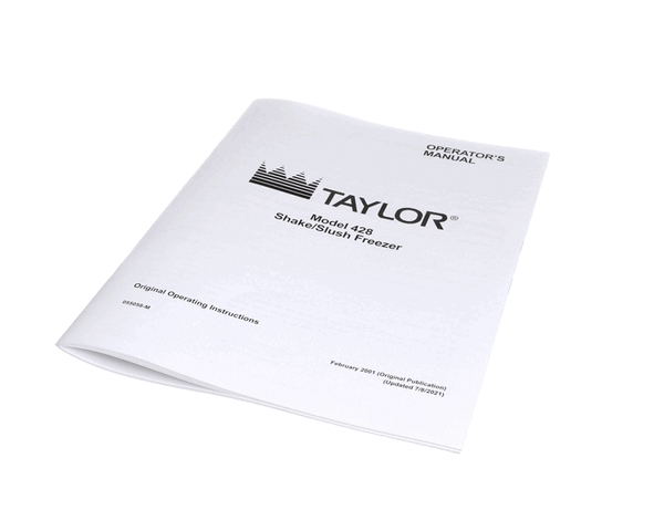 Taylor Freezers 055058-M Man-Oper 428 (TAF055058-M) Each