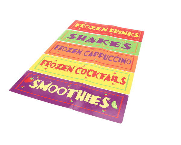 Taylor Freezers 056780 Decal-Static Cling 432 Set/5 (TAF056780) Each