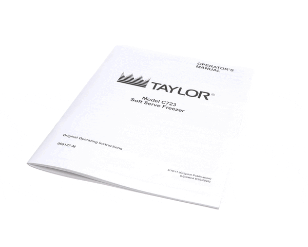 Taylor Freezers 069127-M Man-Oper C723 (TAF069127-M) Each