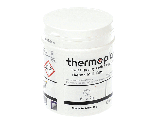 Thermoplan 43500.1562 Jar Thermo Milk Tabs 62 Piece (TAG43500-1562) Each