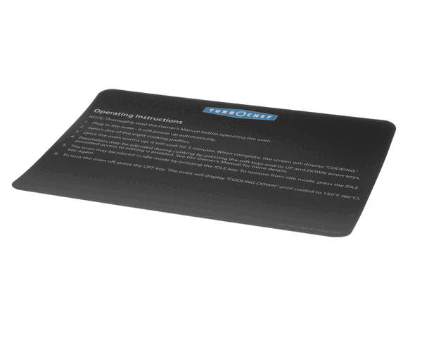 TurboChef Hct-4111 Label, Operating Instruction, Hhc2020 (TBCHCT-4111) Each