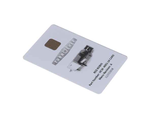 TurboChef Hcw-4001-14Card Menu Card, Programmed, Hhc 2620, Red Rob (TBCHCW-4001-14CARD) Each