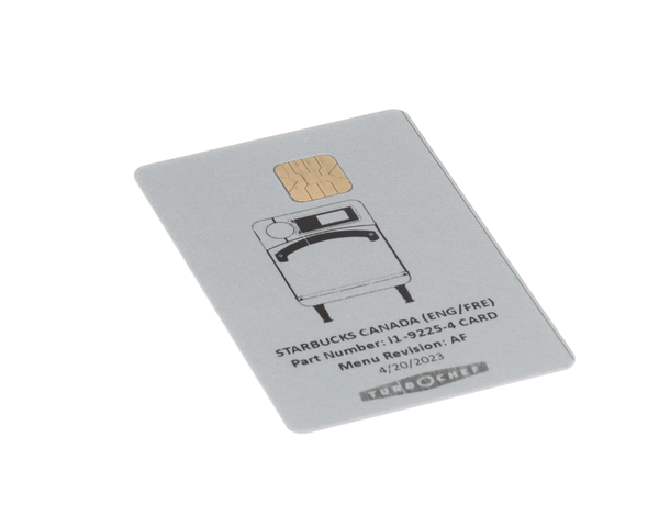 TurboChef I1-9225-4 Smart Card Ngo Starbucks Canad (TBCI1-9225-4) Each