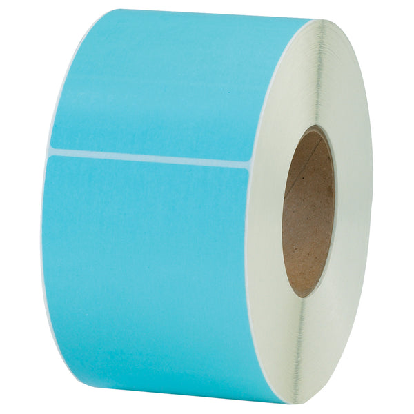 4 x 6" Light Blue Thermal Transfer Labels, Case Of 4 Case Of 4