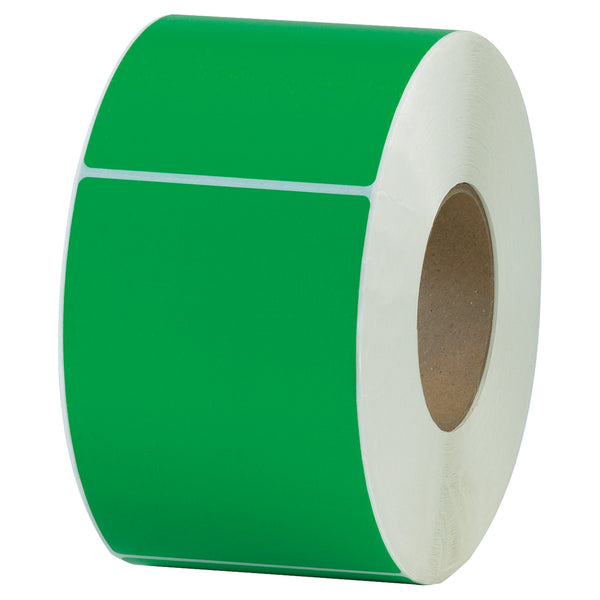 4 x 6" Dark Green Thermal Transfer Labels, Case Of 4 Case Of 4