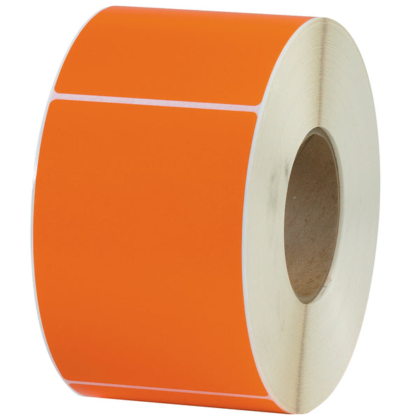 4 x 6" Orange Thermal Transfer Labels, Case Of 4 Case Of 4