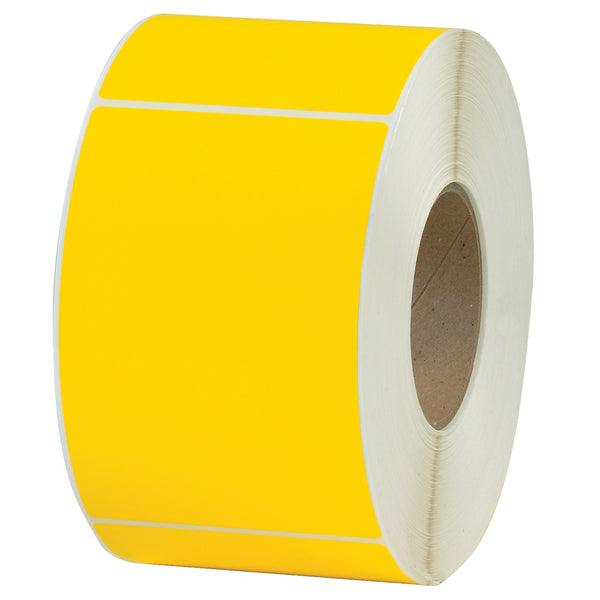 4 x 6" Yellow Thermal Transfer Labels, Case Of 4 Case Of 4