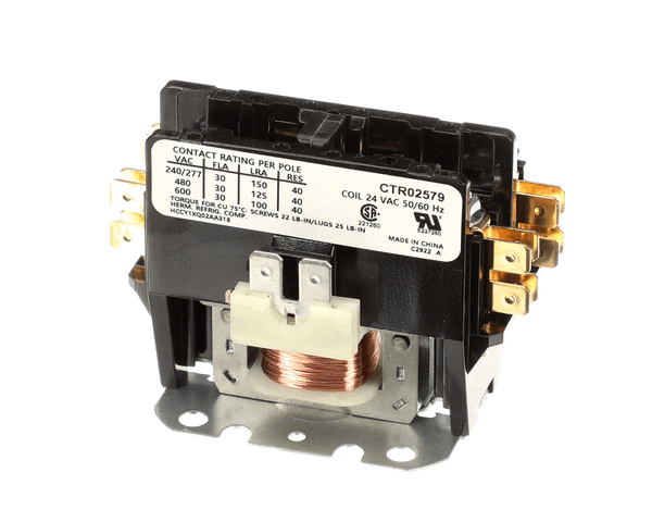 Trane Ctr02579 Contactor; 1P 30A 24Vac / Screws (TRNCTR02579) Each