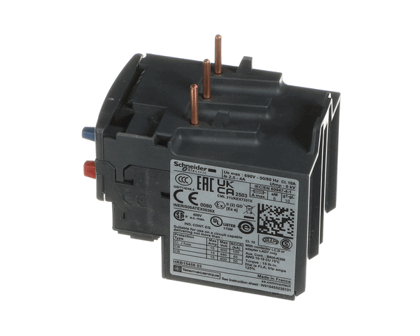 Trane Rly03193 Relay, Overload, Class 10, 2.5-4 Amp, Mo (TRNRLY03193) Each