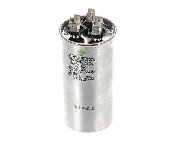 Trane Sfcap30D75440R Capacitor; 30+7.5Mfd 440V Round Run Capa (TRNSFCAP30D75440R) Each