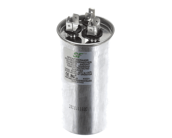 Trane Sfcap35D5440R Capacitor; 35+5Mfd 370/440V Round Run Ca (TRNSFCAP35D5440R) Each