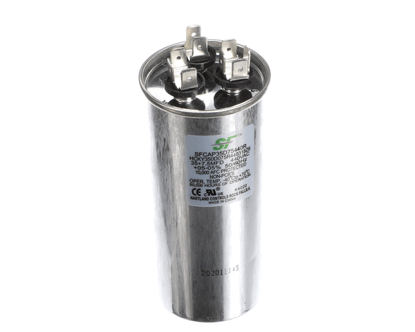 Trane Sfcap35D75440R Capacitor; 35+7.5Mfd 440V Round Run Capa (TRNSFCAP35D75440R) Each