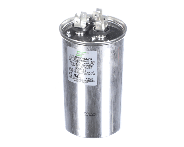 Trane Sfcap45D75440R Capacitor; 45+7.5Mfd 370/440V Round Run (TRNSFCAP45D75440R) Each