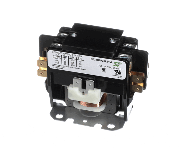 Trane Sfctr2P30A24Vl Contactor; 2 Pole, 30 Amp, 24V Coil (TRNSFCTR2P30A24VL) Each