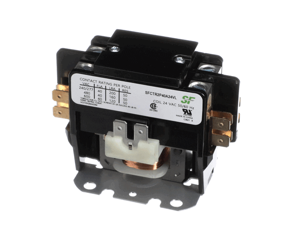 Trane Sfctr2P40A24Vl Contactor; 2P 40A 24Vac / Lugs (TRNSFCTR2P40A24VL) Each