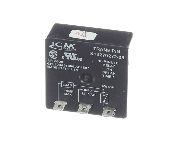 Trane Tmr00060 Timer, Low Pressure, 1A, 10 Min. (TRNTMR00060) Each