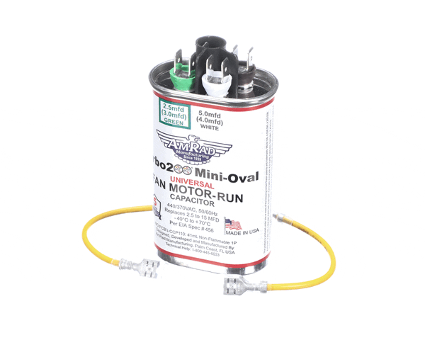 Trane Turbominioval Capacitor; 2.5 - 15 Mfd 370/440V Oval (TRNTURBOMINIOVAL) Each