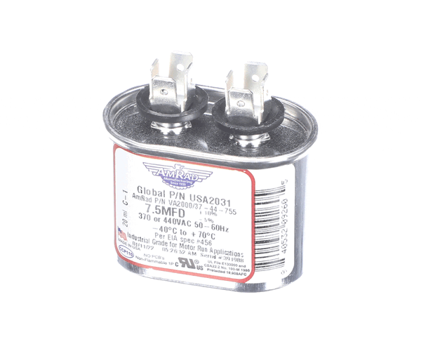 Trane Usa2031 Capacitor; 7.5Mfd 370/440V Oval Usa Made (TRNUSA2031) Each