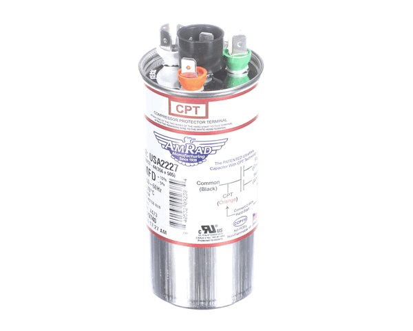 Trane Usa2227 Capacitor; 35/5Mfd 370/440V Rnd Usa Made (TRNUSA2227) Each