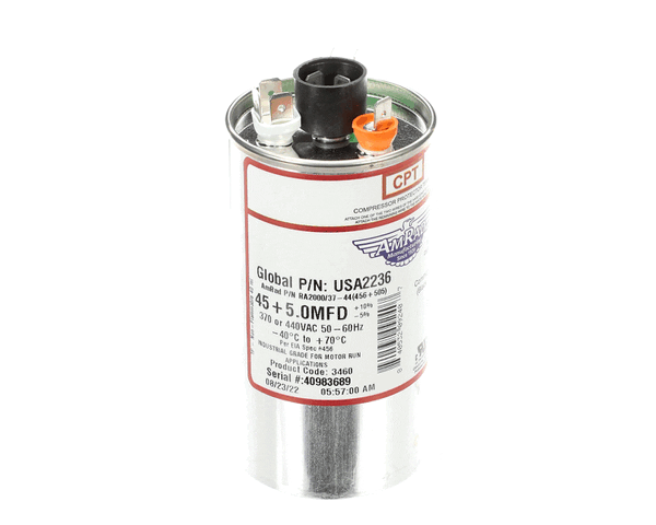 Trane Usa2236 Capacitor; 45/5Mfd 370/440V Rnd Usa Made (TRNUSA2236) Each
