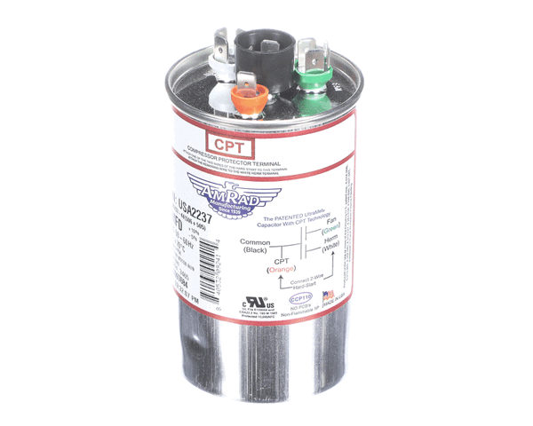 Trane Usa2237 Capacitor; 50/5Mfd 370/440V Rnd Usa Made (TRNUSA2237) Each