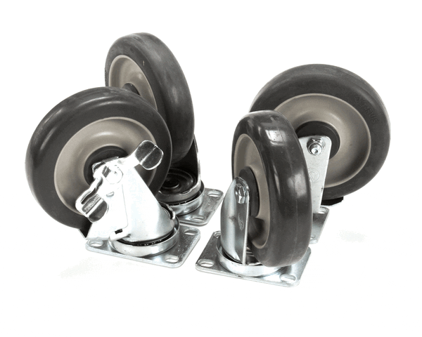 Tri-Star Manufacturing 315410 Kit;4 Plate Casters 2/W Brake (TRS315410) Each
