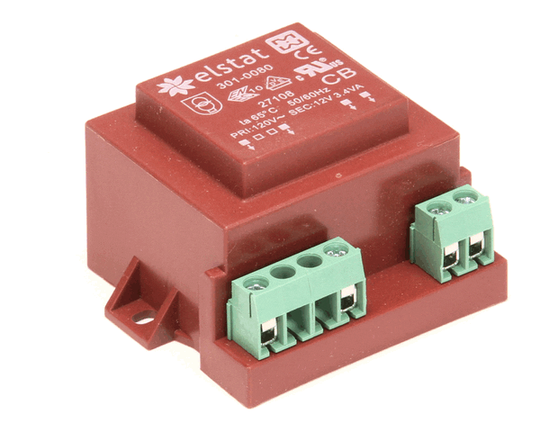 TRUE 822204 Transformer 120Vac/50Hz-12V Elstat 301-0 (TRUE822204) Each