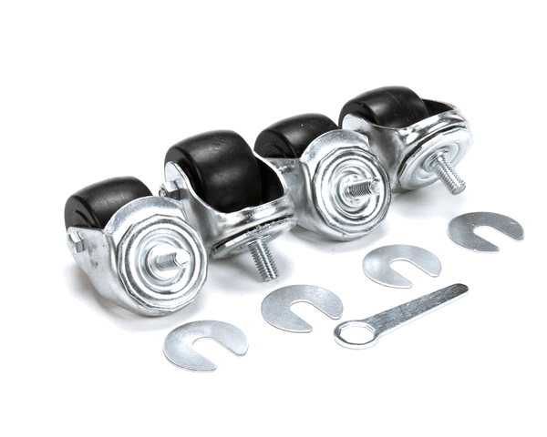 TRUE 830280 Caster 2-1/2, 1/2Stem, St/4 Silver 2 Loc (TRUE830280) Each